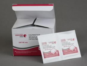Спиртовые салфетки 100 x 60 мм